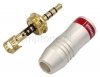Wtyk Jack stereo 3,5mm Gold, Vitalco, 4pin (mikrofon)